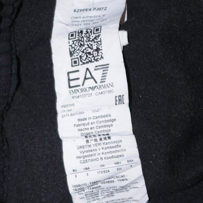 Mens UK Size M Emporio Armani Regular Fit Jogger Black Trousers