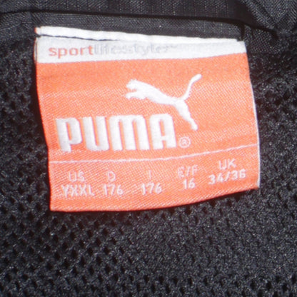 Puma Men's Black 34 Windbreaker Water Resistant Sports Jacket