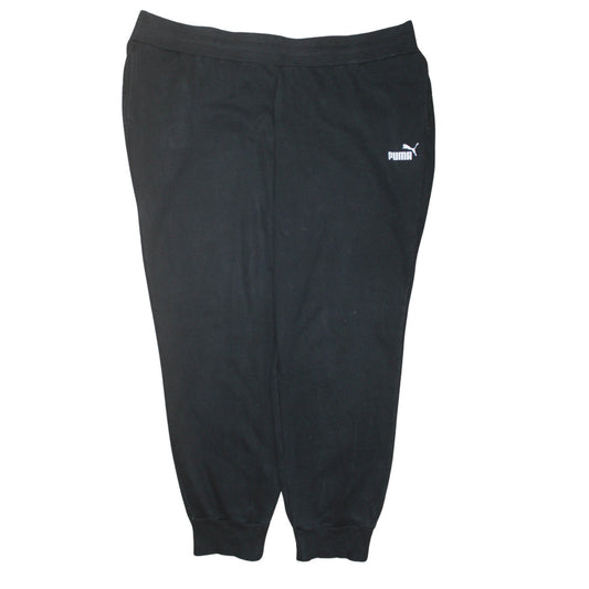 Mens UK Size M PUMA Regular Fit Jogger Black Trousers