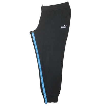 Mens UK Size M PUMA Regular Fit Jogger Black Trousers