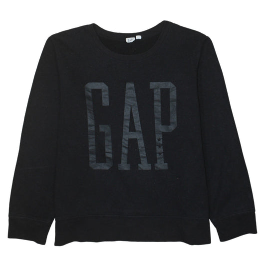 Womens UK Size XL Gap Black Pullover Sweatshirt