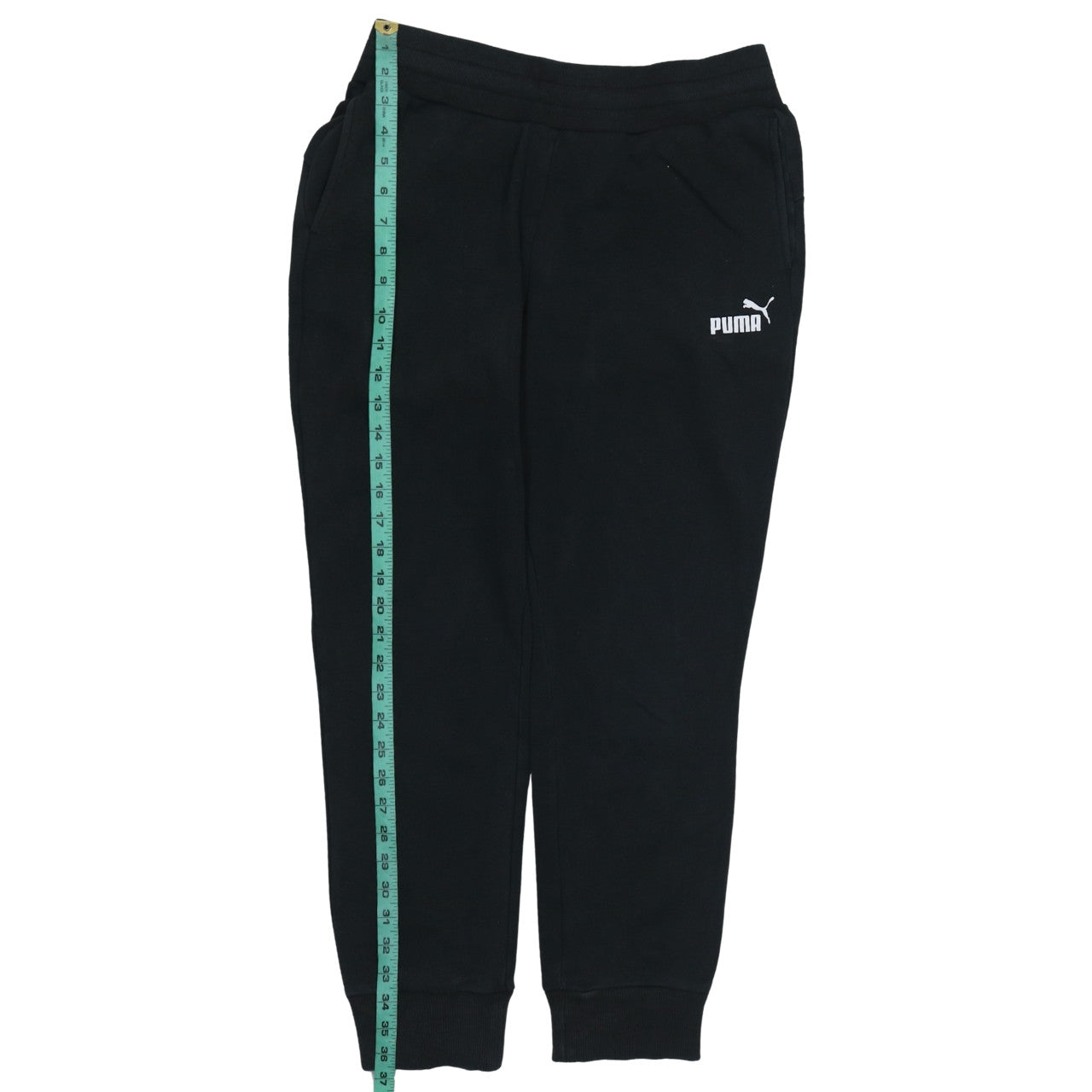 Mens UK Size L PUMA Regular Fit Jogger Black Trousers