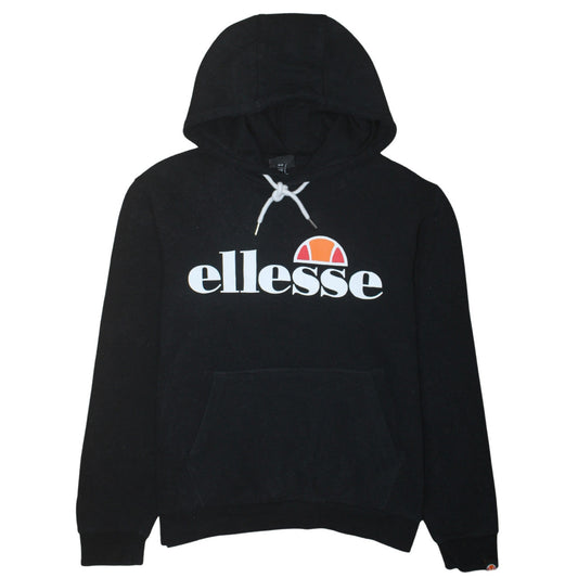Womens UK Size 12 ellesse Black Pullover Hoodie