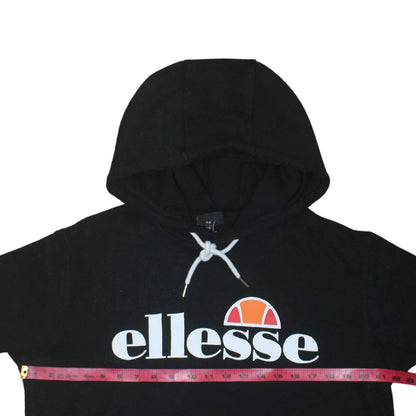 Womens UK Size 12 ellesse Black Pullover Hoodie