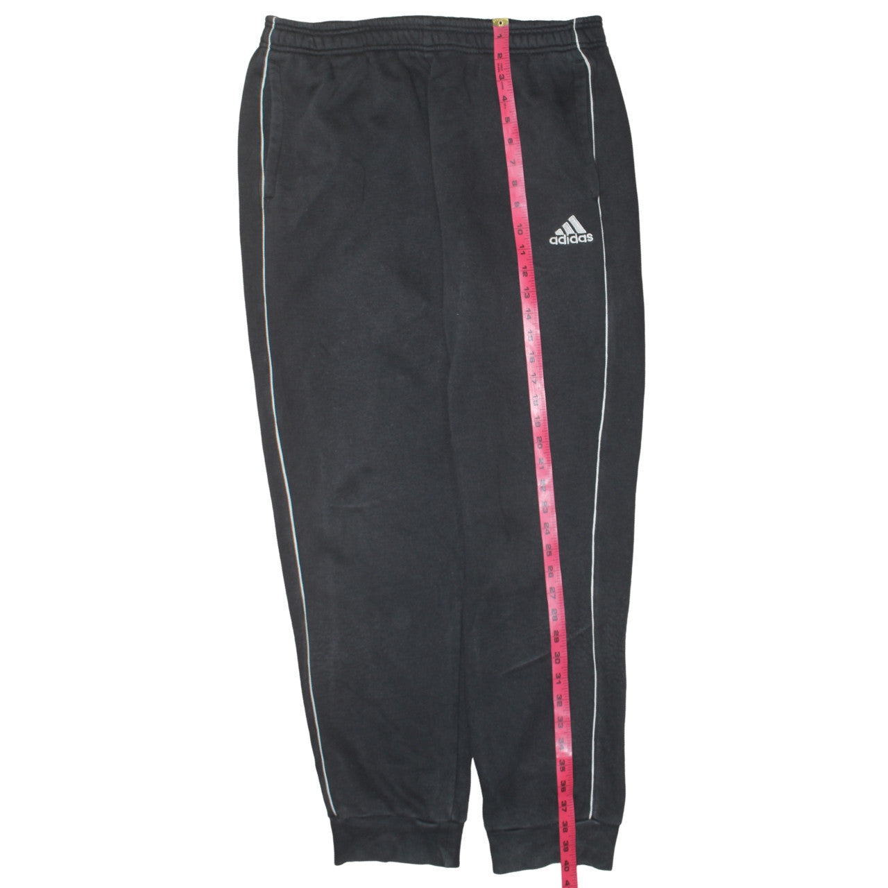 Mens UK Size XL adidas Regular Fit Track Pants Black Trousers