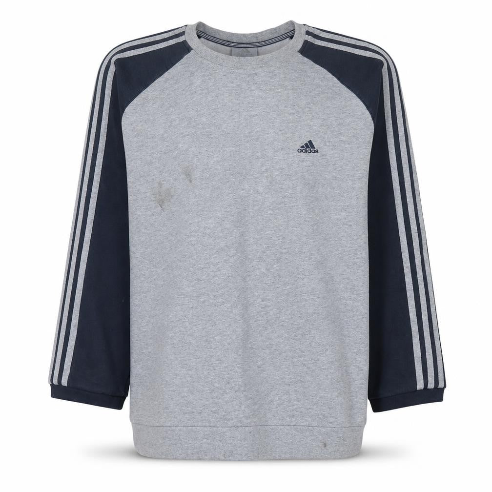 Mens UK Size L adidas Grey Pullover Sweatshirt