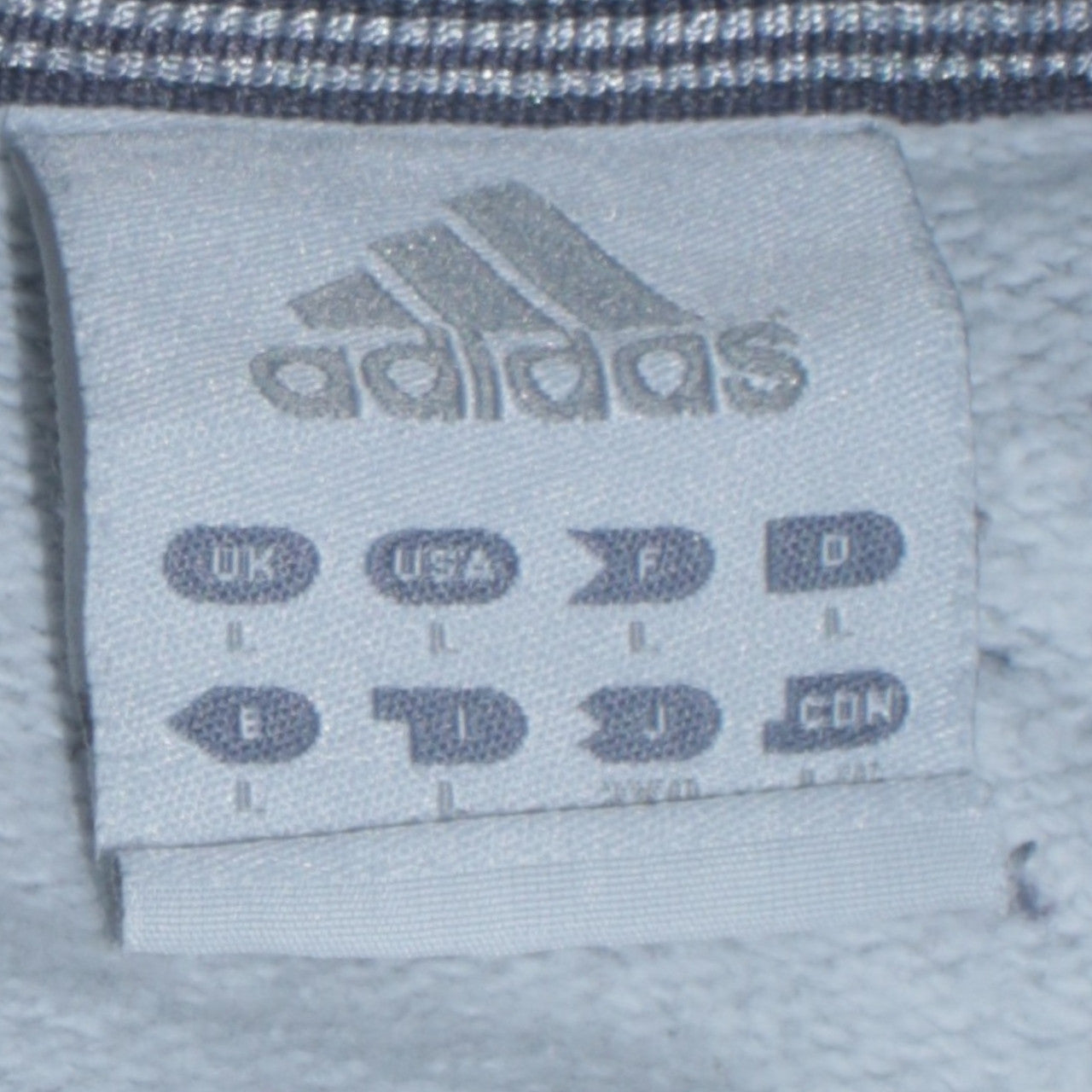 Mens UK Size L adidas Grey Pullover Sweatshirt