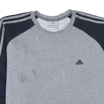 Mens UK Size L adidas Grey Pullover Sweatshirt