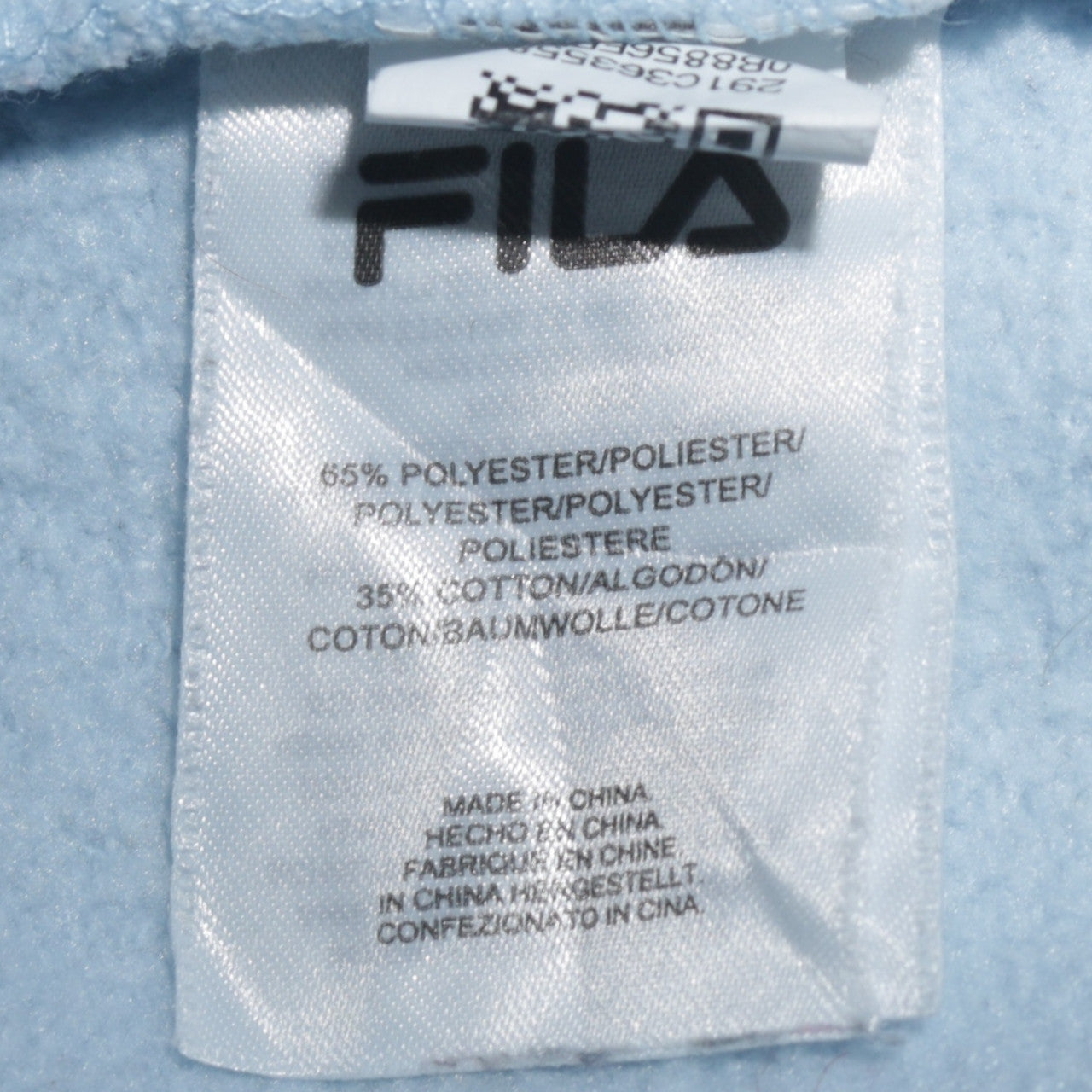 Womens UK Size S FILA Blue Pullover Hoodie