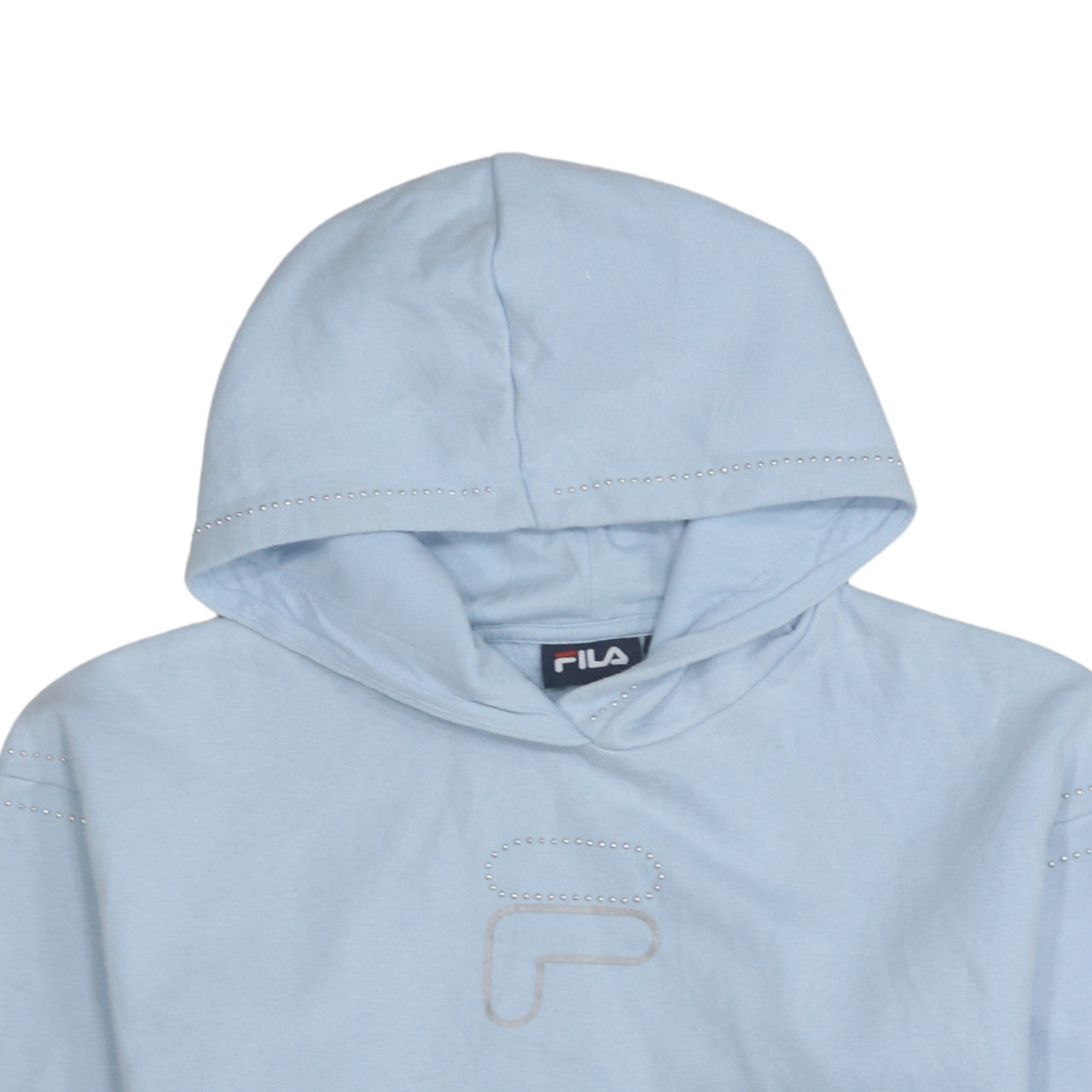 Womens UK Size S FILA Blue Pullover Hoodie