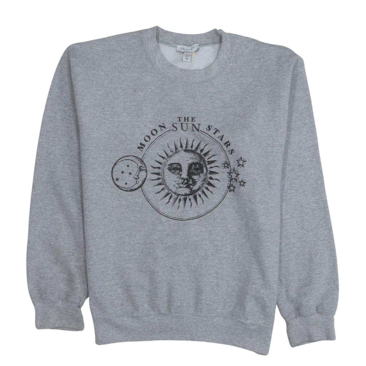 Womens UK Size S Topshop Grey Pullover Sweatshirt