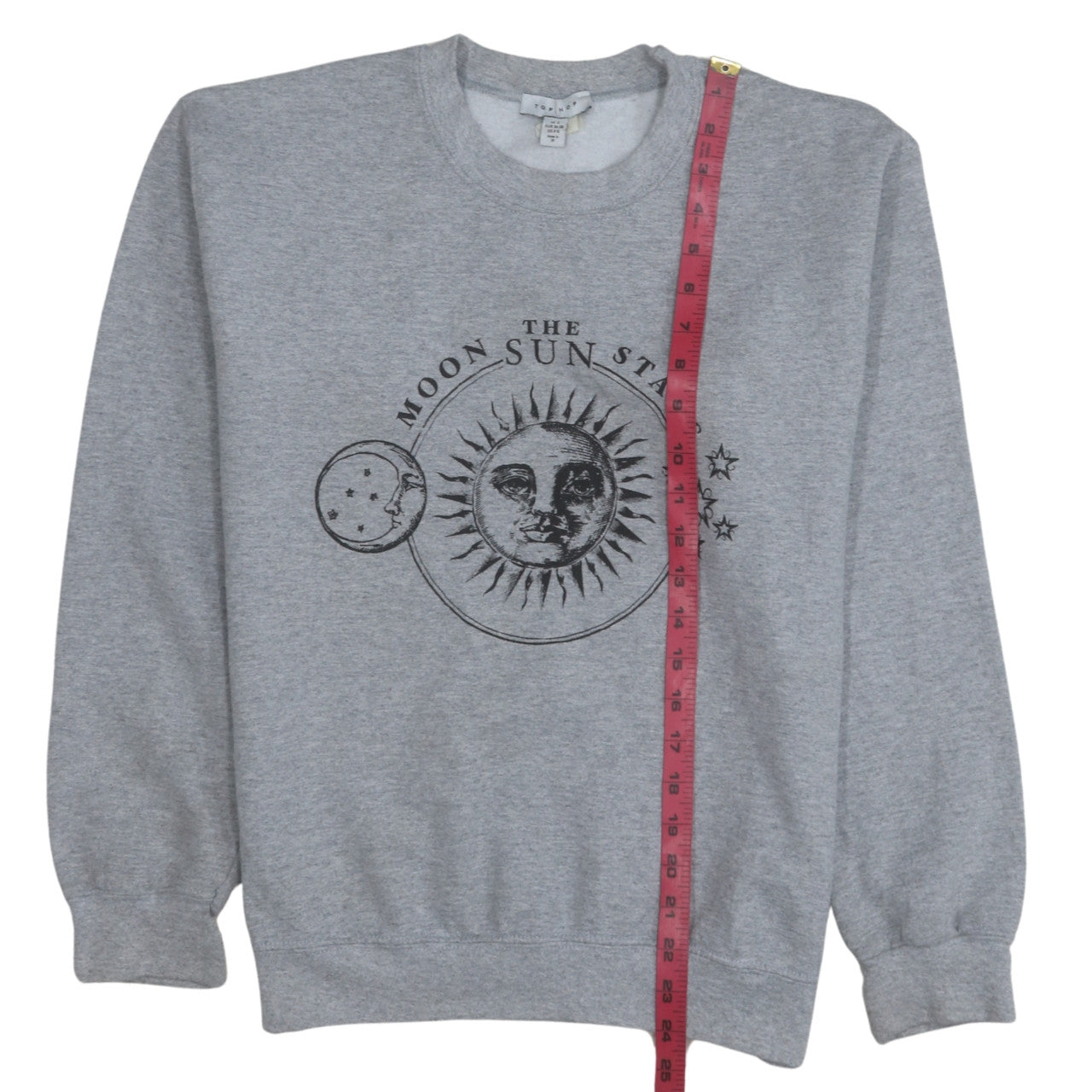 Womens UK Size S Topshop Grey Pullover Sweatshirt