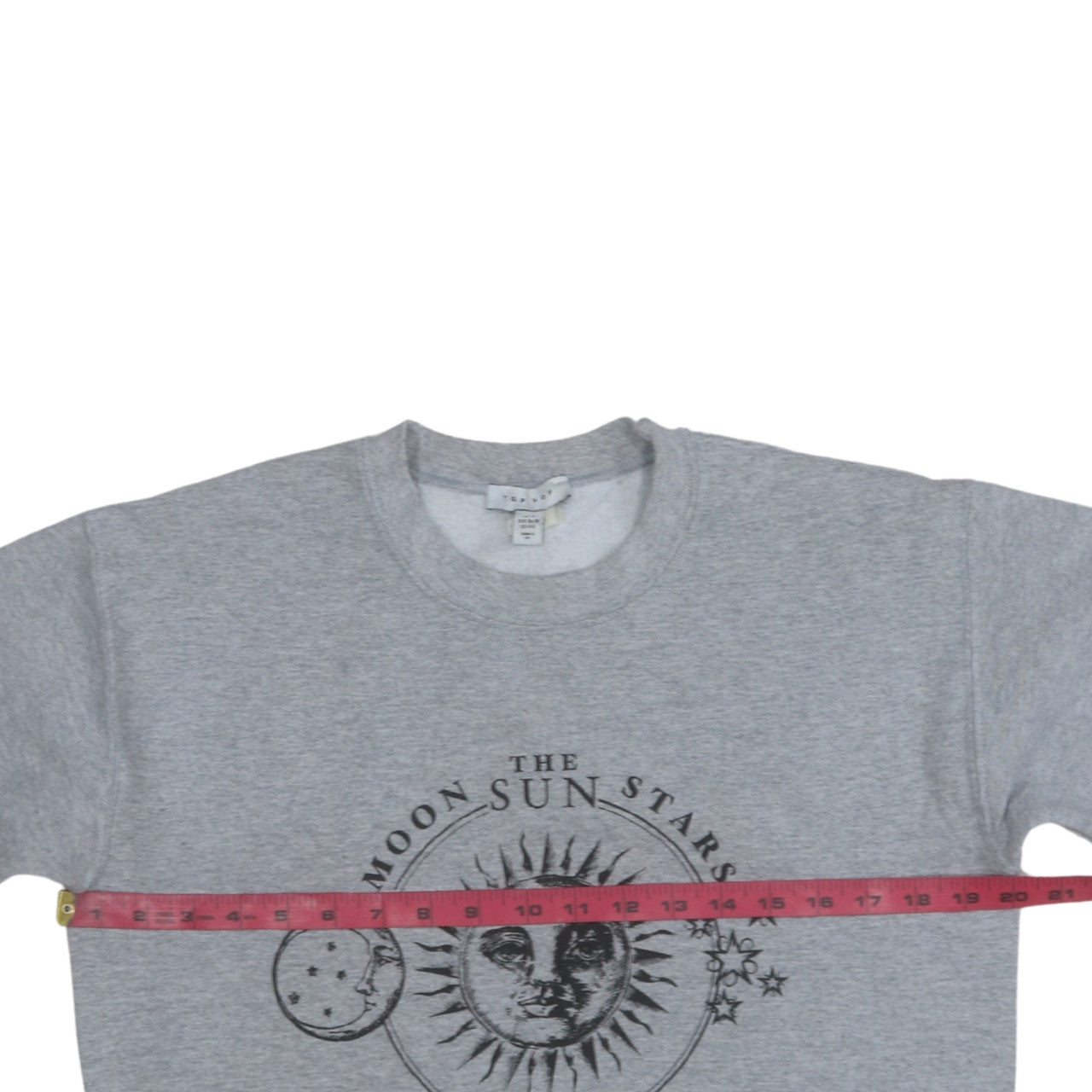 Womens UK Size S Topshop Grey Pullover Sweatshirt