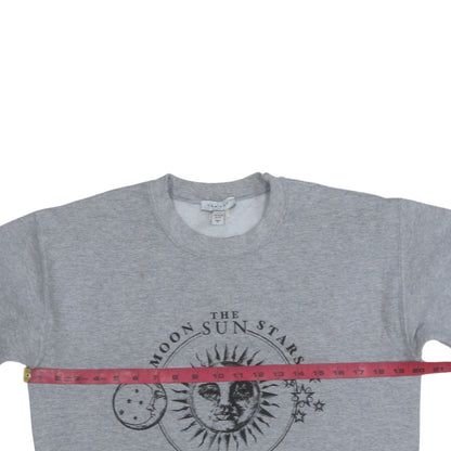 Womens UK Size S Topshop Grey Pullover Sweatshirt