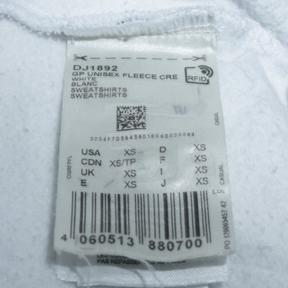 Unisex Adults UK Size XS Reebok White Pullover Sweatshirt