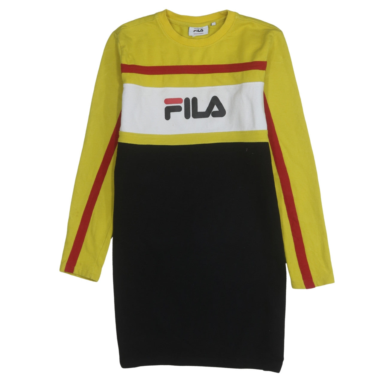 Mens UK Size S FILA Yellow Pullover Sweatshirt