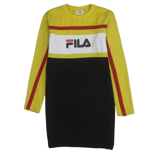 Mens UK Size S FILA Yellow Pullover Sweatshirt