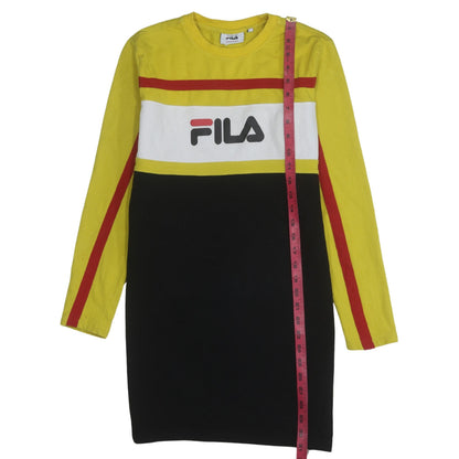 Mens UK Size S FILA Yellow Pullover Sweatshirt