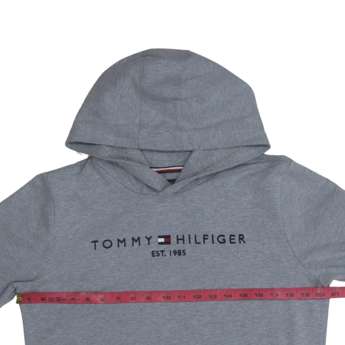 Teens UK Size 16 Tommy Hilfiger Grey Pullover Hoodie