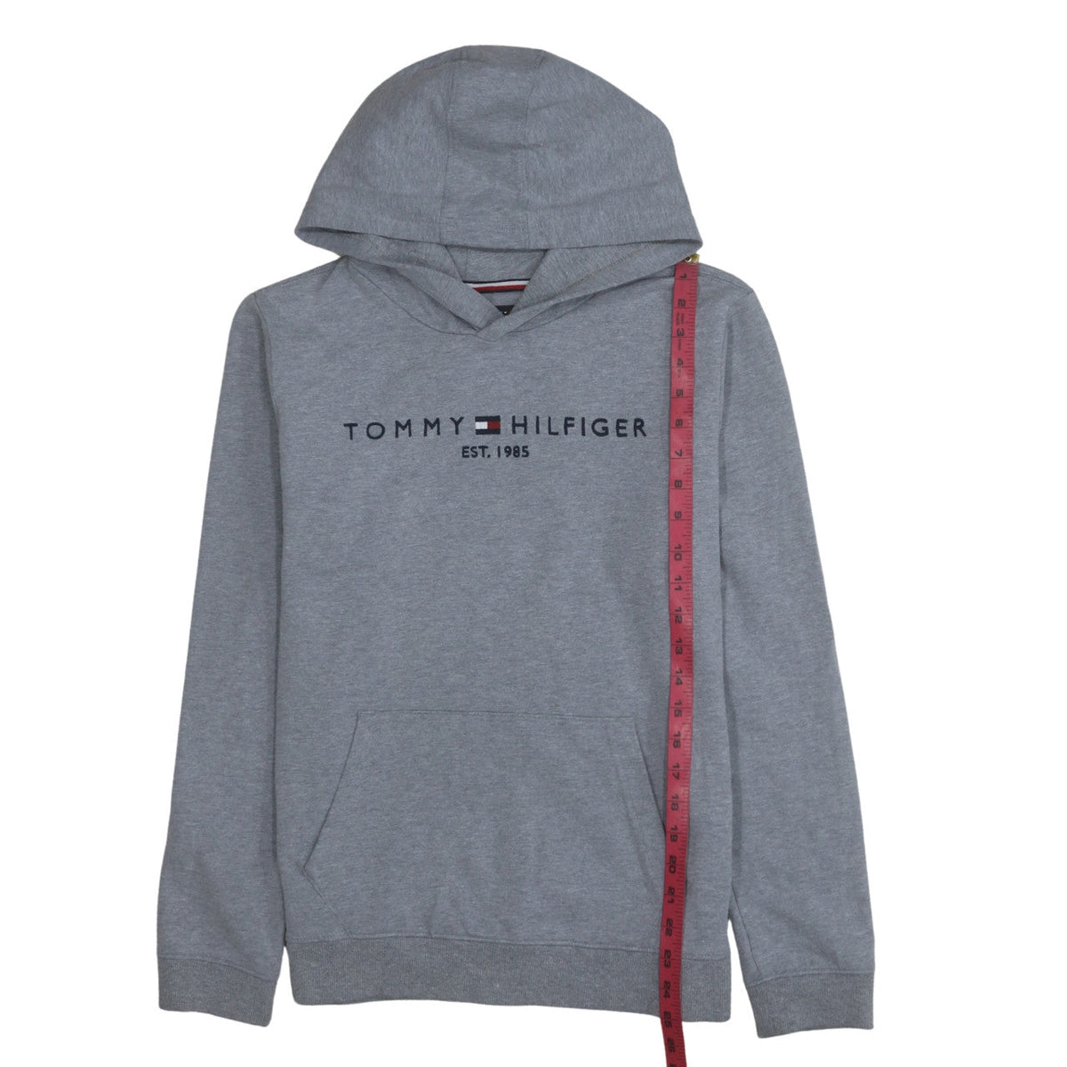 Teens UK Size 16 Tommy Hilfiger Grey Pullover Hoodie