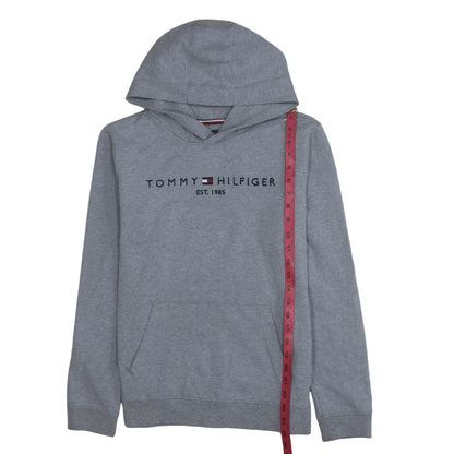 Teens UK Size 16 Tommy Hilfiger Grey Pullover Hoodie