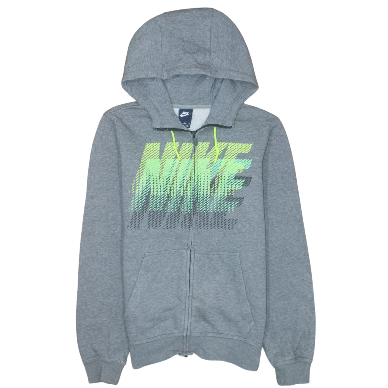 Mens UK Size S Nike Grey Full Zip Hoodie