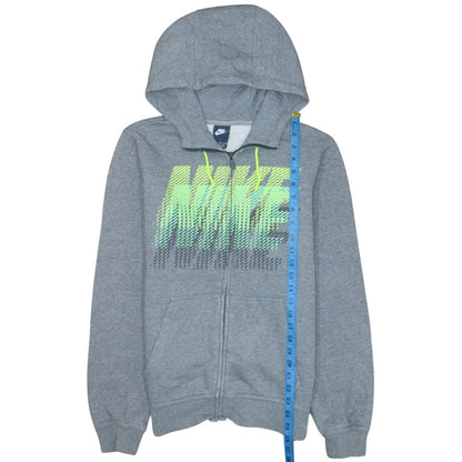 Mens UK Size S Nike Grey Full Zip Hoodie