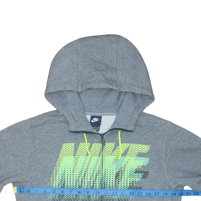 Mens UK Size S Nike Grey Full Zip Hoodie