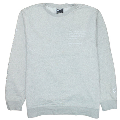 Mens UK Size XL Nike Grey Pullover Sweatshirt
