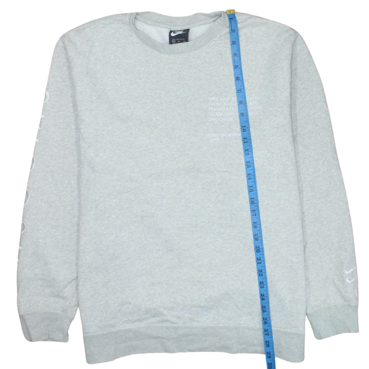 Mens UK Size XL Nike Grey Pullover Sweatshirt