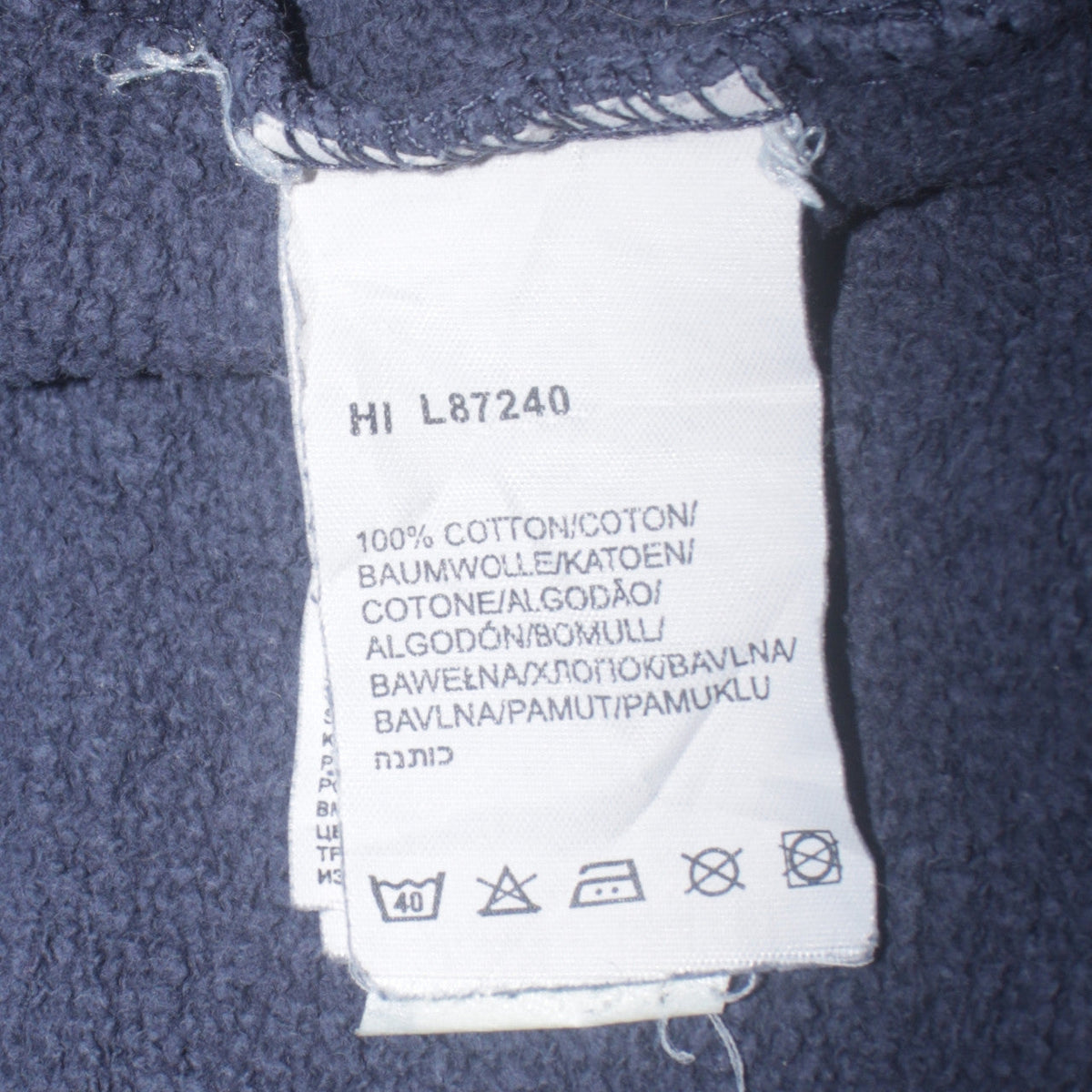 Mens UK Size L Lee Blue Pullover Sweatshirt