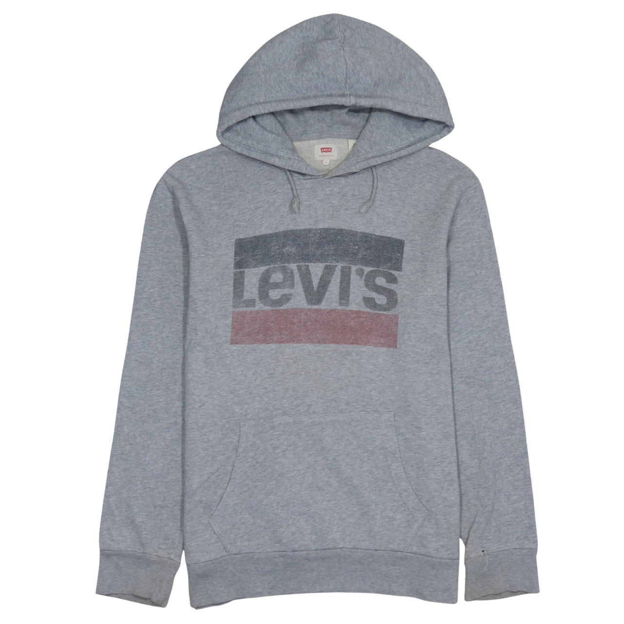 Mens UK Size L Levi's Grey Pullover Hoodie