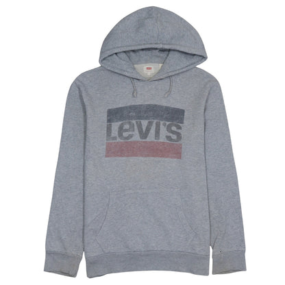 Mens UK Size L Levi's Grey Pullover Hoodie