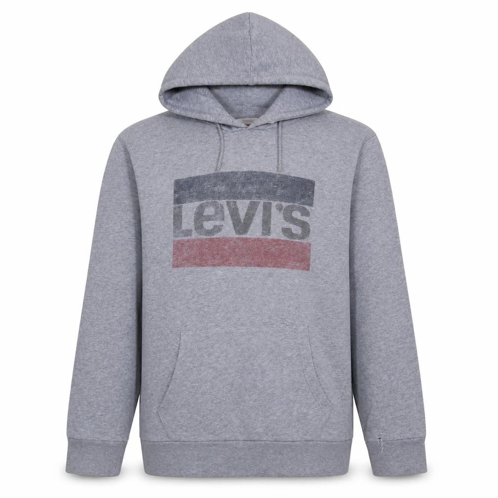 Mens UK Size L Levi's Grey Pullover Hoodie