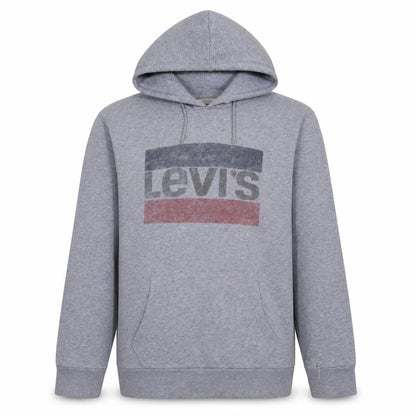 Mens UK Size L Levi's Grey Pullover Hoodie