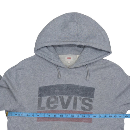 Mens UK Size L Levi's Grey Pullover Hoodie