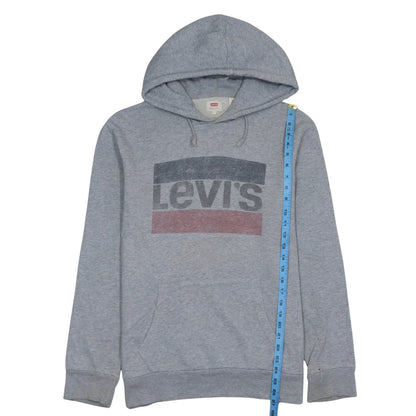 Mens UK Size L Levi's Grey Pullover Hoodie