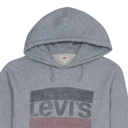 Mens UK Size L Levi's Grey Pullover Hoodie