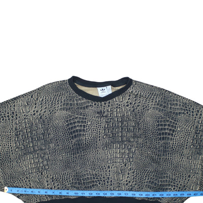 Womens UK Size 14 adidas Beige Pullover Sweatshirt