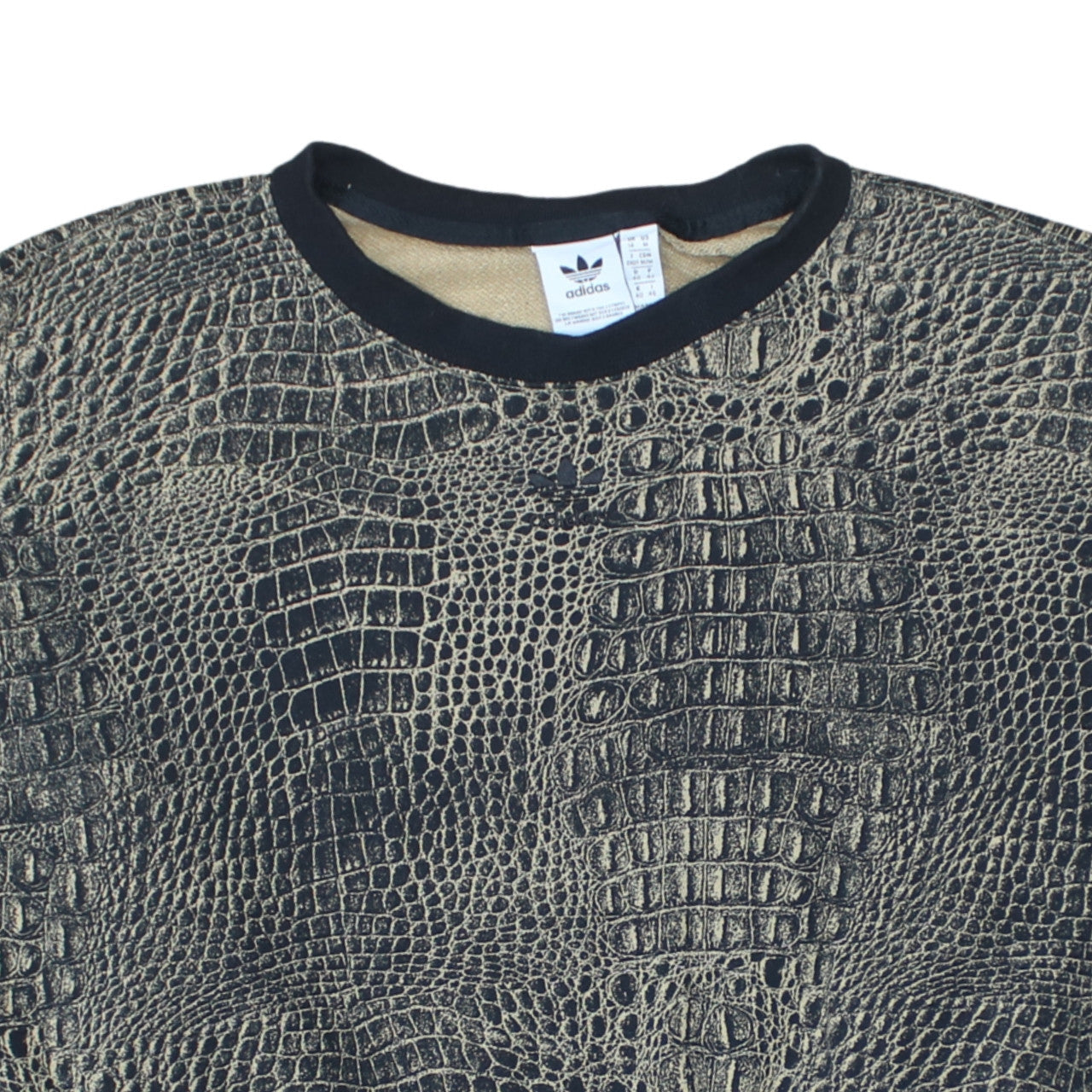 Womens UK Size 14 adidas Beige Pullover Sweatshirt