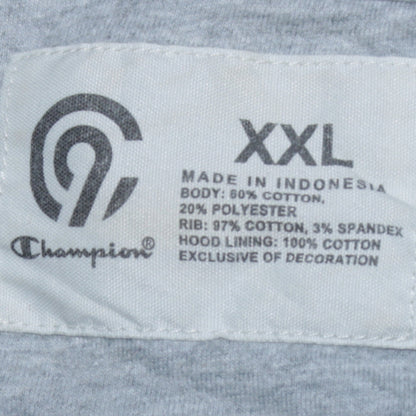 Mens UK Size 2XL Champion Grey Pullover Hoodie