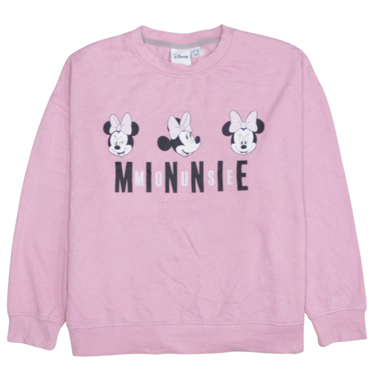 Womens UK Size L Disney Pink Pullover Sweatshirt