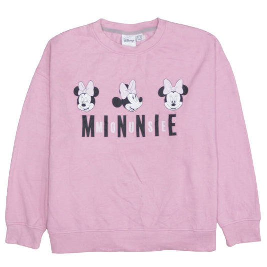 Womens UK Size L Disney Pink Pullover Sweatshirt
