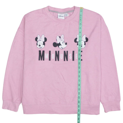 Womens UK Size L Disney Pink Pullover Sweatshirt