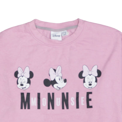 Womens UK Size L Disney Pink Pullover Sweatshirt
