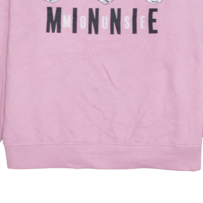 Womens UK Size L Disney Pink Pullover Sweatshirt