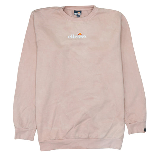 Womens UK Size L ellesse Pink Pullover Sweatshirt