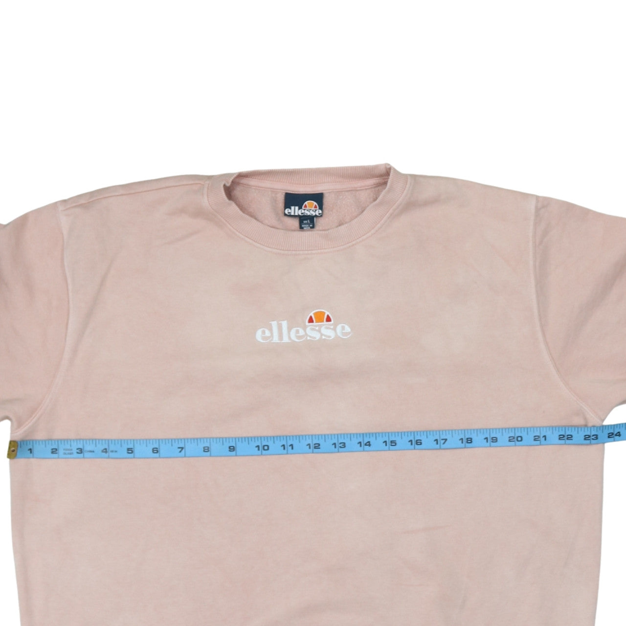 Womens UK Size L ellesse Pink Pullover Sweatshirt