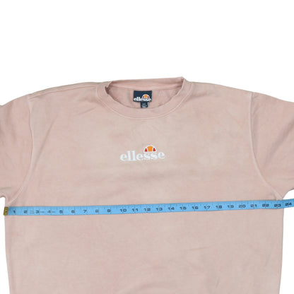Womens UK Size L ellesse Pink Pullover Sweatshirt