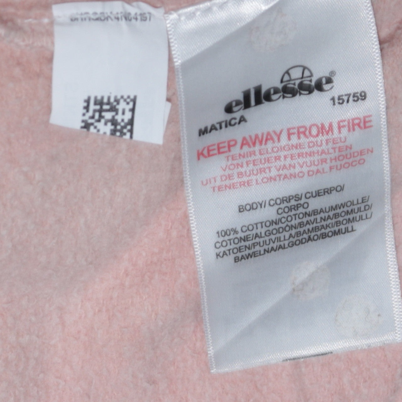 Womens UK Size L ellesse Pink Pullover Sweatshirt